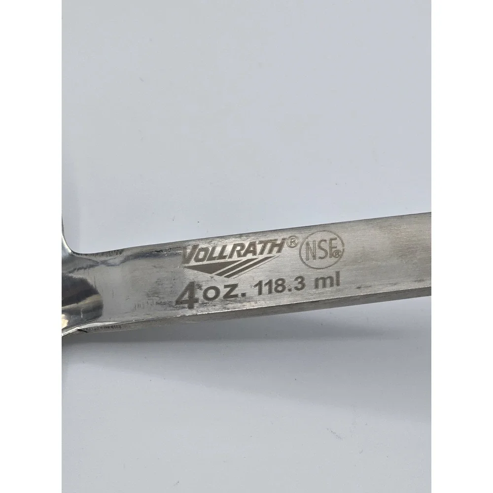 2 Lot NWT VOLLRATH‎ 4oz (118.3ml) Short Ladles- Stainless Steel 18-8 S/S 49704